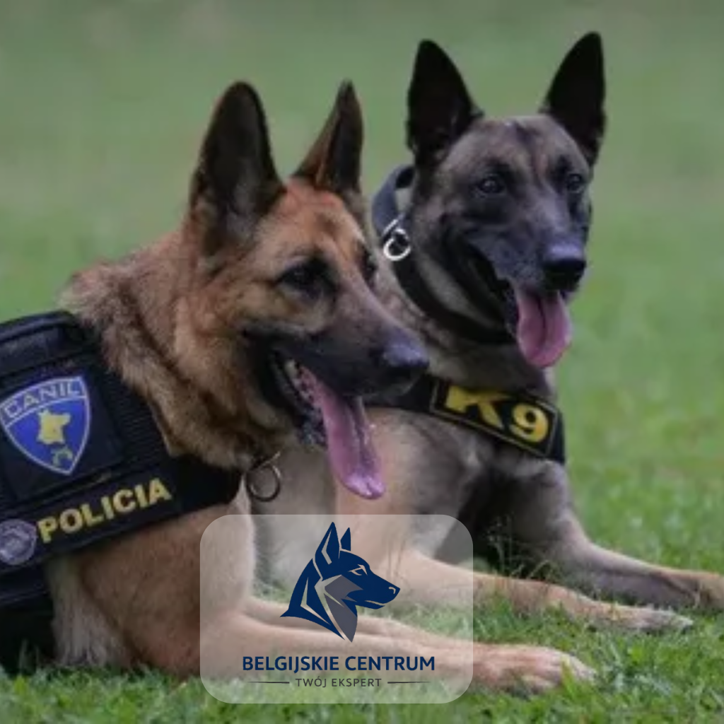 Owczarek belgijski w pracy (policja, wojsko, K9)